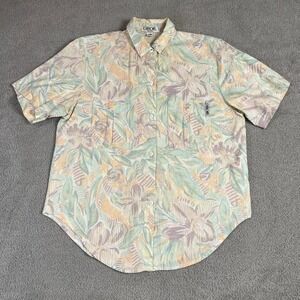 Vintage Cherokee Floral 90's Button-up Shirt Women's‎ Pastel Size S Petites USA